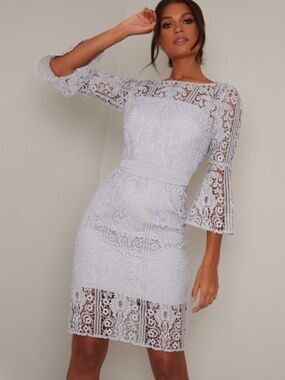 Chi Chi Dante Dress, Blue, Size 12